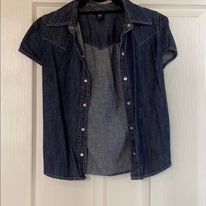 Gap western style jean shirt